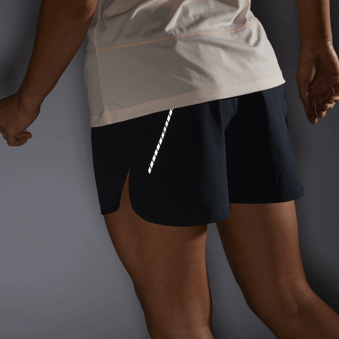 SalomonLF4H1190 kadın şortu - çapraz 3 koyu siyah