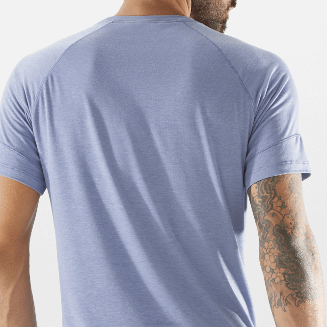 SalomonLF4H1198 kısa kollu erkek tişörtü - runlife İngiliz malikanesi / heather