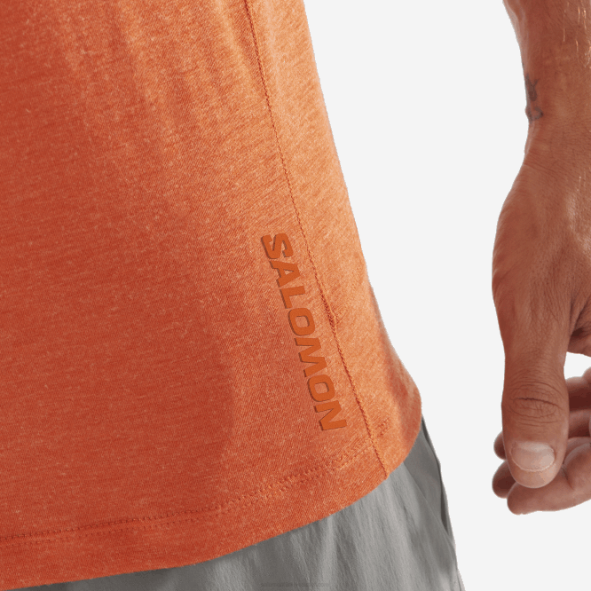 SalomonLF4H1199 kısa kollu erkek tişörtü - runlife yanmış aşı boyası/funda