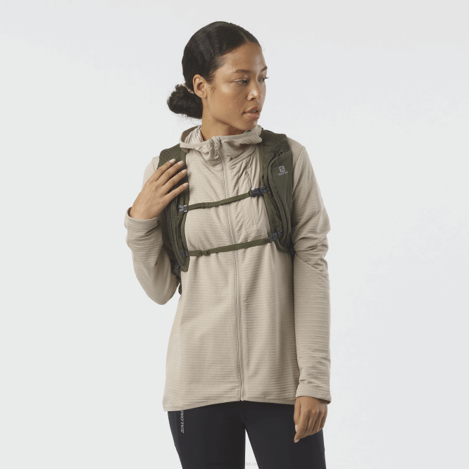 SalomonLF4H1205 erkek yürüyüş çantası - xt 10 zeytin gecesi/martini zeytini