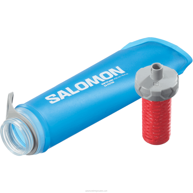 SalomonLF4H1208 erkek hidrasyon aksesuarları - soft matara xa filtre 490ml/16oz 42 temiz mavi
