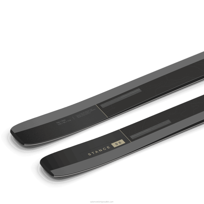 SalomonLF4H1213 erkekler tüm dağ kayağı - duruş 96 siyah/koyu gri/metalik soluk kakhi