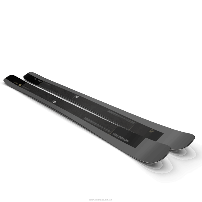 SalomonLF4H1213 erkekler tüm dağ kayağı - duruş 96 siyah/koyu gri/metalik soluk kakhi