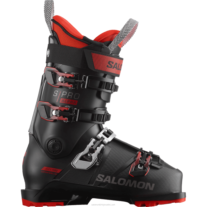SalomonLF4H1235 erkek pist botu - s/pro alpha 100 siyah kırmızı