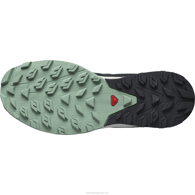 SalomonLF4H1279 kadın yürüyüş ayakkabısı - outrise granit yeşili/yeşil kül/yumuşak şeftali