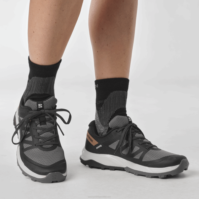 SalomonLF4H1280 kadın yürüyüş ayakkabısı - outrise erik yavru kedi/siyah/mercan altın