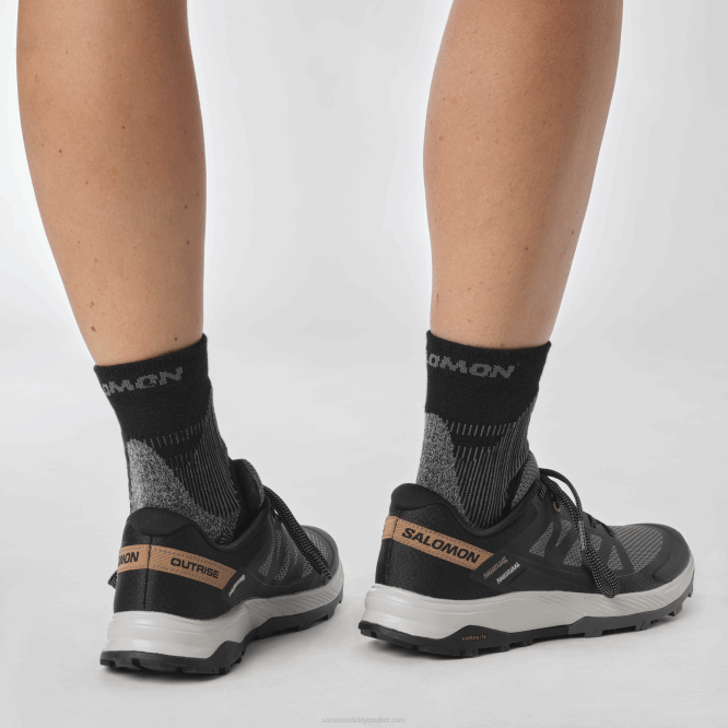 SalomonLF4H1280 kadın yürüyüş ayakkabısı - outrise erik yavru kedi/siyah/mercan altın