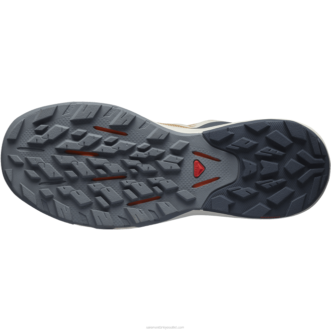 SalomonLF4H1281 kadın yürüyüş ayakkabısı - outpulse çemen/abanoz/parlayan turuncu