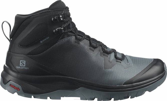 SalomonLF4H1283 kadın yürüyüş botları - vaya mid gore-tex fırtınalı hava/siyah/asker