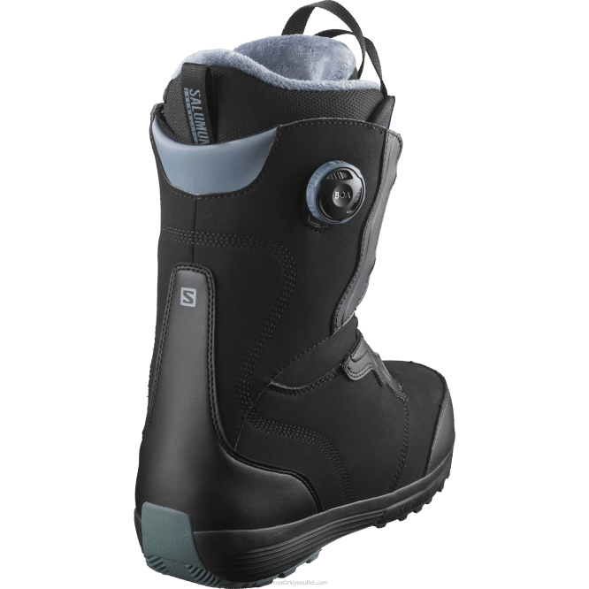 SalomonLF4H1320 kadın snowboard botu - ivy boa siyah/fırtınalı hava