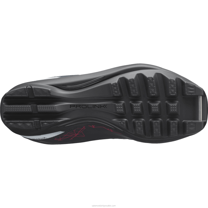 SalomonLF4H1339 Kadın klasik nordic bot - vitane plus prolink abanoz/kırmızı/beyaz