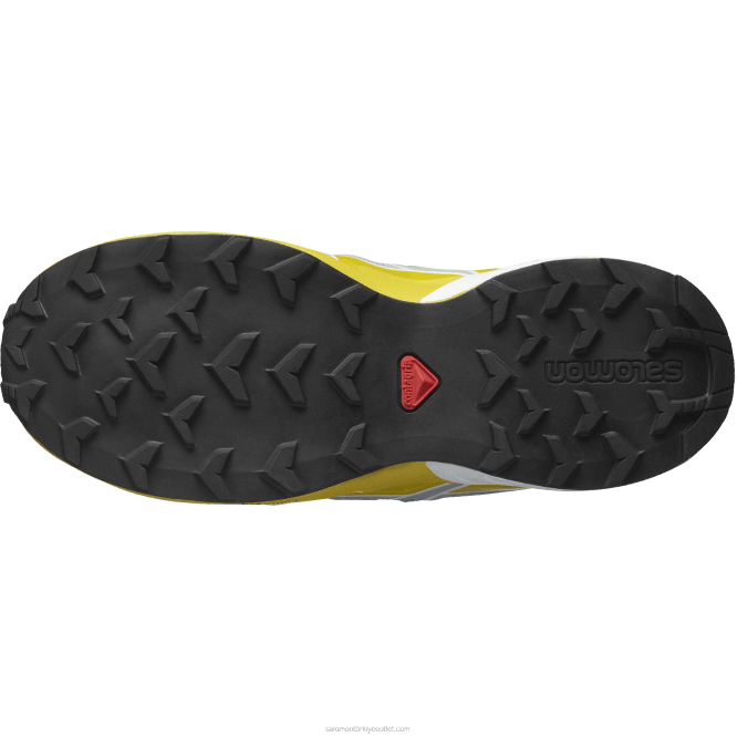 SalomonLF4H1343 junior - çocuk ayakkabısı - speedcross clima su geçirmez siyah/dövme demir/limon
