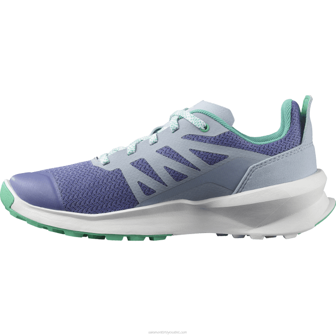 SalomonLF4H1348 junior - çocuk ayakkabıları - devriye kadife sabah/zen mavisi/nane yaprağı
