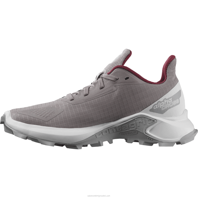 SalomonLF4H1350 junior - çocuk ayakkabıları - alphacross blast bıldırcın/beyaz/inci mavisi