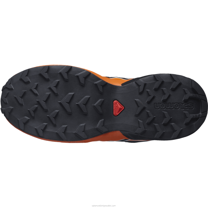 SalomonLF4H1352 junior - çocuk ayakkabıları - speedcross ferforje/siyah/canlı turuncu