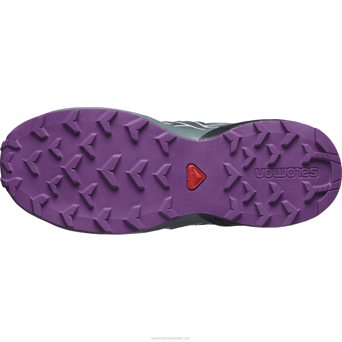 SalomonLF4H1353 junior - çocuk ayakkabıları - speedcross taş ocağı/siyah/köpüklü üzüm