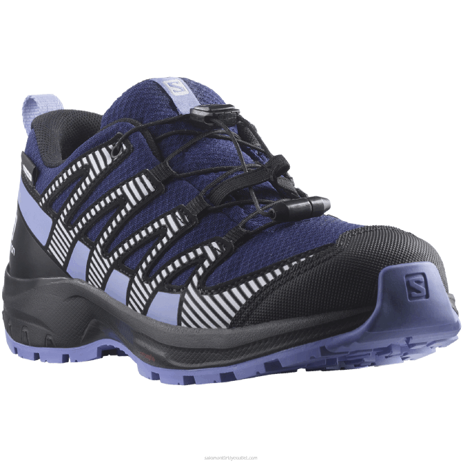 SalomonLF4H1359 junior - çocuk ayakkabısı - xa pro v8 clima su geçirmez astral aura/siyah/mor melanj