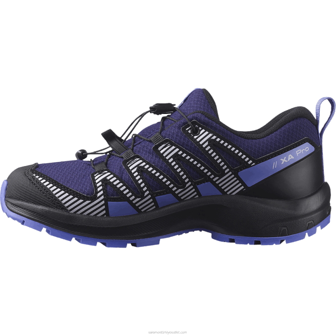 SalomonLF4H1359 junior - çocuk ayakkabısı - xa pro v8 clima su geçirmez astral aura/siyah/mor melanj