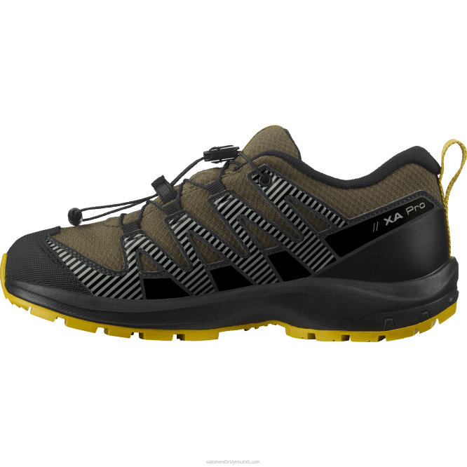 SalomonLF4H1362 junior - çocuk ayakkabısı - xa pro v8 clima su geçirmez zeytin gecesi/siyah/kükürt