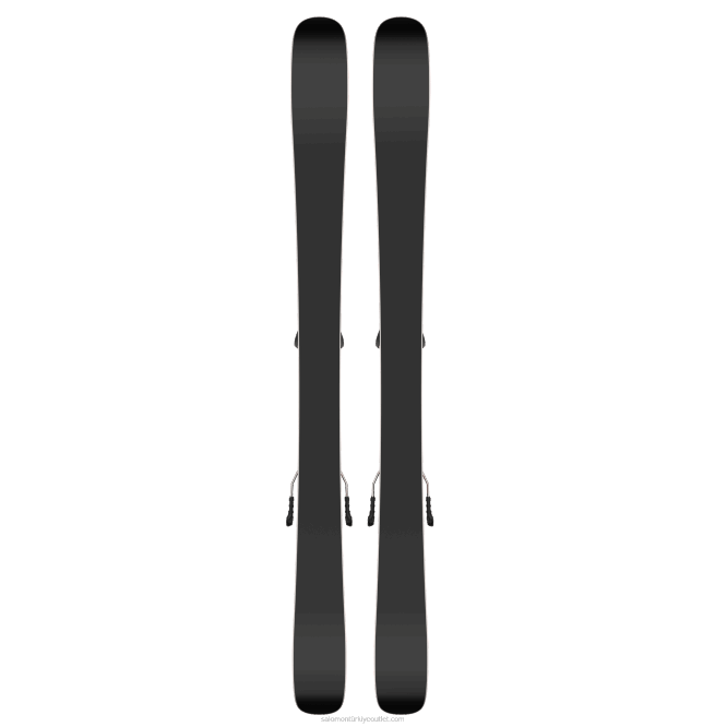 SalomonLF4H1365 junior - çocuklar için serbest stil kayak paketi - qst spark m (ve l6) alev/açık mavi/siyah