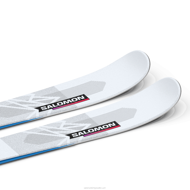 SalomonLF4H1366 junior - çocuk serbest kayakları - qst boş takım illüzyon mavisi/kırmızı/süreç mavisi