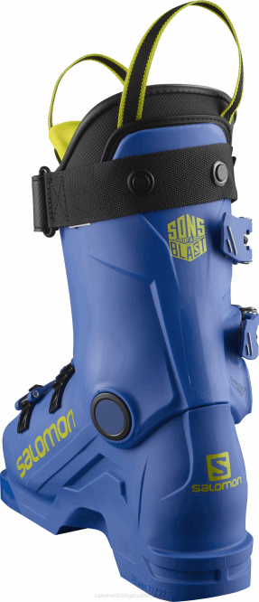 SalomonLF4H1374 junior - çocuk yarış botları - s/race 70 ırk mavisi/asit yeşili/siyah