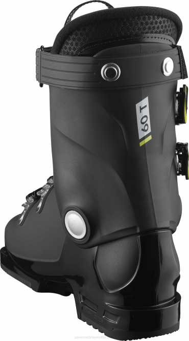 SalomonLF4H1375 junior - çocuk pist botları - s/max 60 rt siyah/asit yeşili