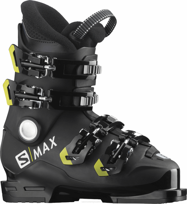 SalomonLF4H1376 junior - çocuk pist botları - s/max 60 rt siyah/asit yeşili