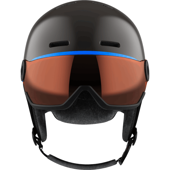 SalomonLF4H1388 junior - çocuk kaskı - grom vizör siyah