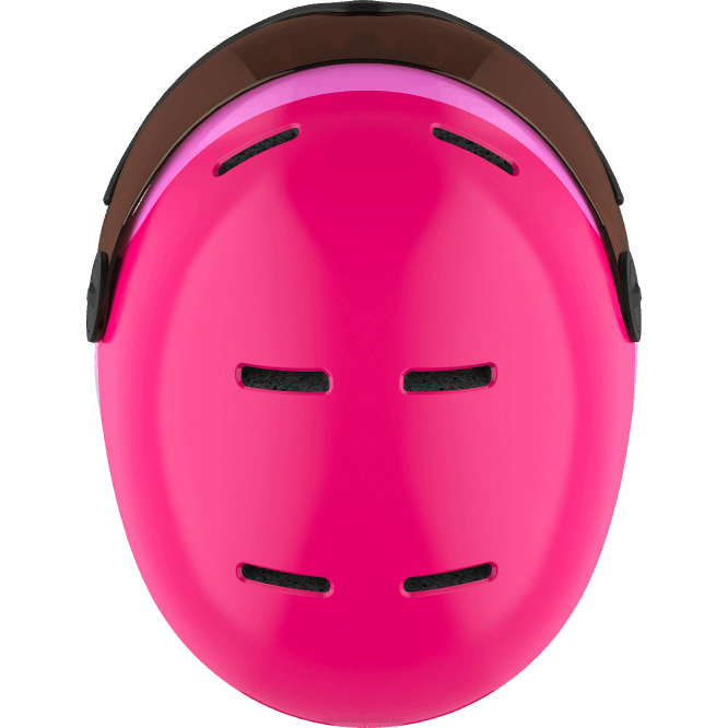 SalomonLF4H1389 junior - çocuk kaskı - grom vizör parlak/pembe