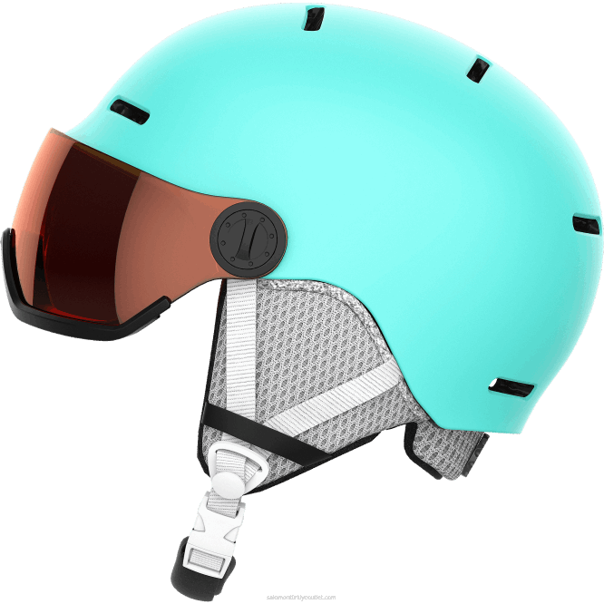 SalomonLF4H1390 junior - çocuk kaskı - grom vizör aruba parlak