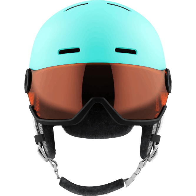 SalomonLF4H1390 junior - çocuk kaskı - grom vizör aruba parlak