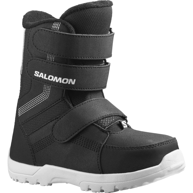 SalomonLF4H1403 junior - çocuk snowboard botları - whipstar siyah beyaz