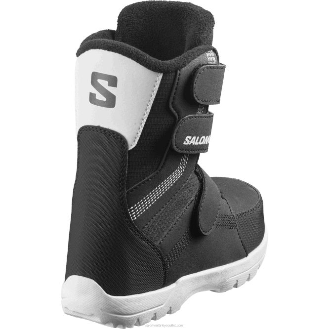 SalomonLF4H1403 junior - çocuk snowboard botları - whipstar siyah beyaz