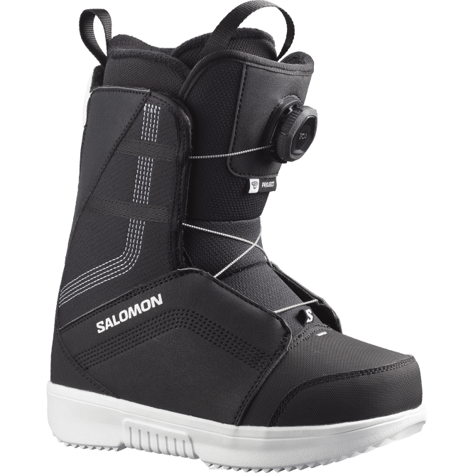 SalomonLF4H1404 junior - çocuk snowboard botları - proje boa siyah beyaz
