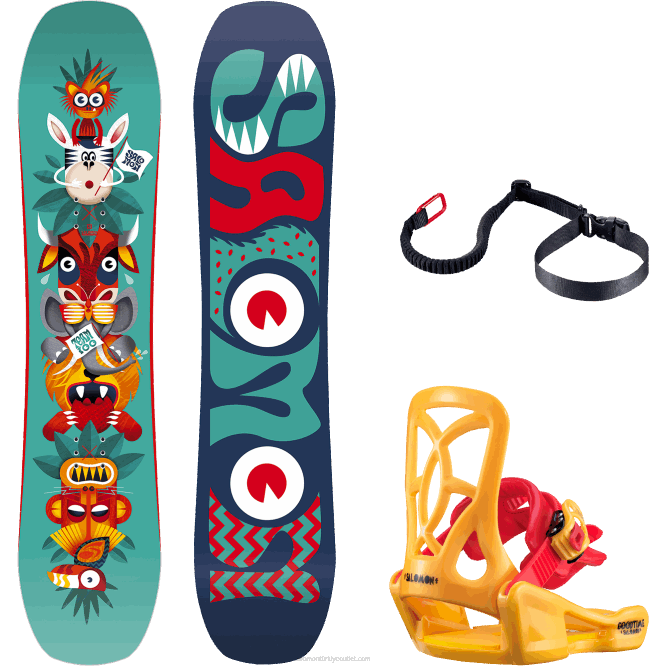 SalomonLF4H1429 junior - çocuklar için snowboard - takım paketi l41219400
