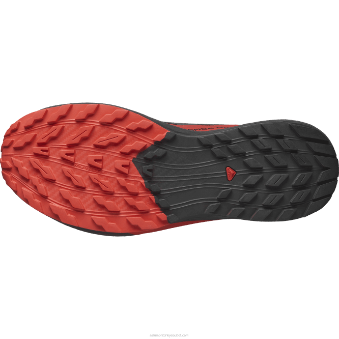 SalomonLF4H1432 erkek patika koşu ayakkabısı - sense ride 5 siyah/ateş kırmızısı