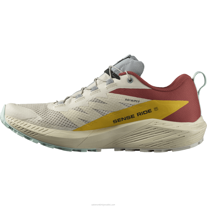 SalomonLF4H1435 erkek patika koşu ayakkabısı - sense ride 5 yağmurlu gün/acı sos/frezya