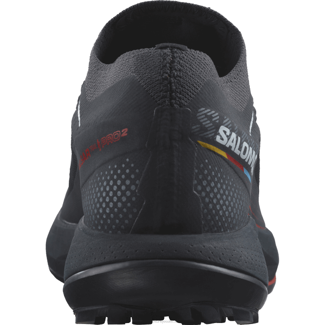 SalomonLF4H1436 erkek patika koşu ayakkabısı - pulsar trail pro 2 karbon/ateş kırmızısı/kutup buzu