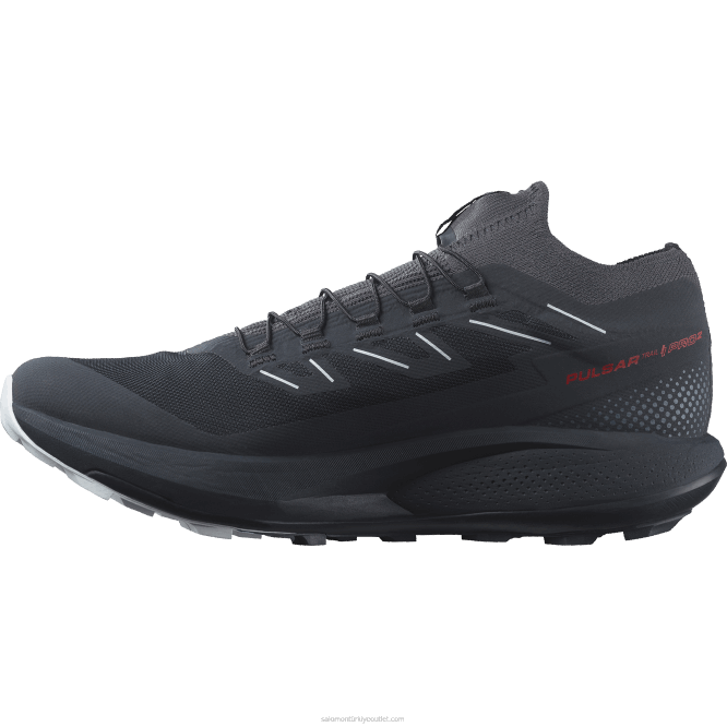 SalomonLF4H1436 erkek patika koşu ayakkabısı - pulsar trail pro 2 karbon/ateş kırmızısı/kutup buzu