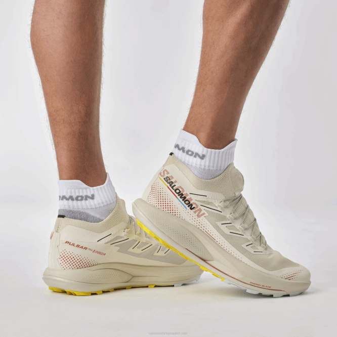 SalomonLF4H1437 erkek patika koşu ayakkabısı - pulsar trail pro 2 yağmurlu gün/acı sos/frezya