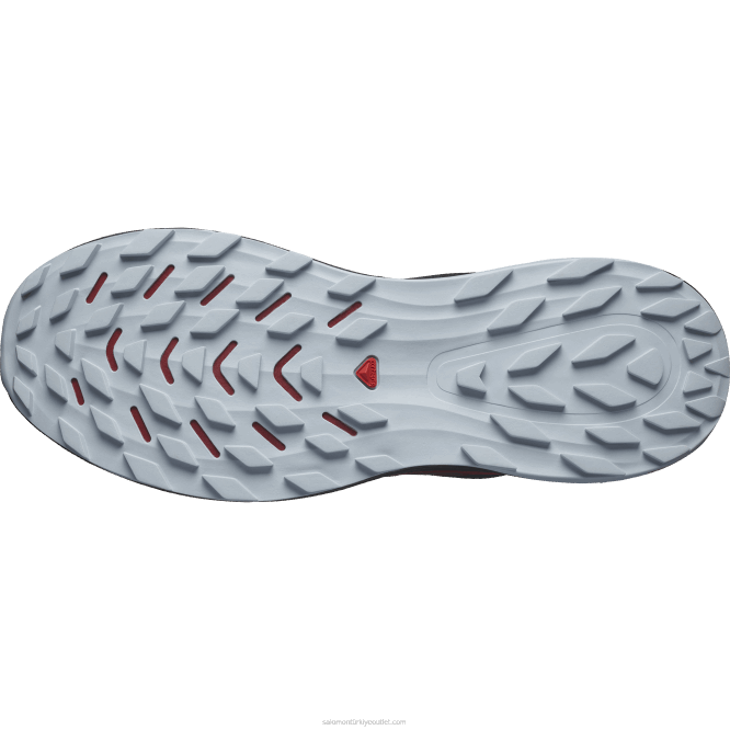 SalomonLF4H1439 erkek patika koşu ayakkabısı - ultra glide 2 siyah/bisiklet kırmızısı/inci mavisi