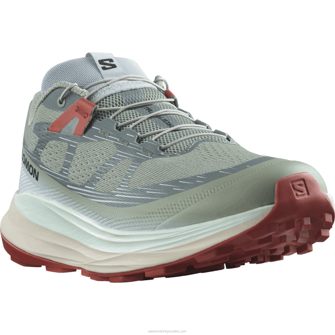 SalomonLF4H1440 erkek patika koşu ayakkabısı - ultra glide 2 nilüfer yaprağı/ağartılmış aqua/acı sos