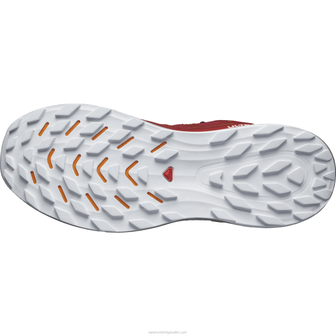 SalomonLF4H1442 erkek patika koşu ayakkabısı - ultra glide 2 gore-tex bisiklet kırmızısı/don grisi/zerdeçal