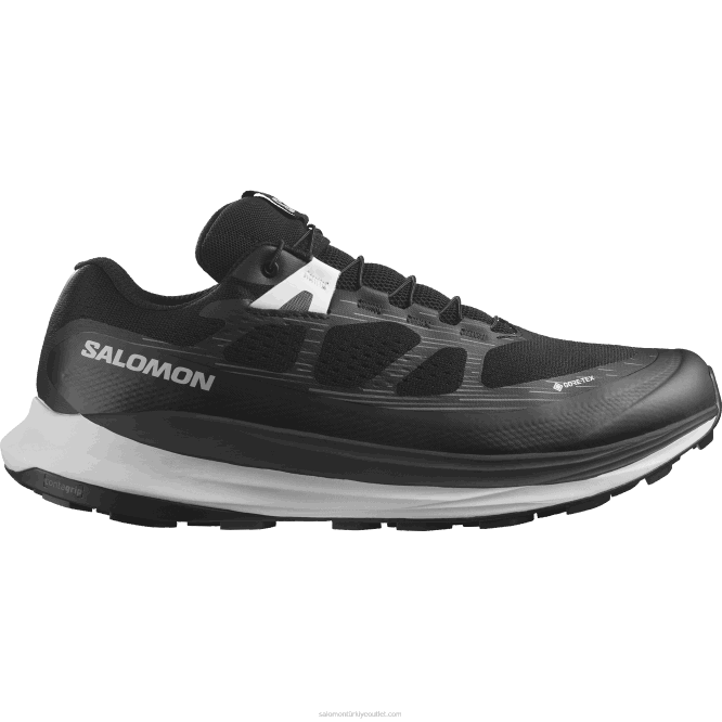 SalomonLF4H1443 erkek patika koşu ayakkabısı - ultra glide 2 gore-tex siyah/ay taşı/beyaz