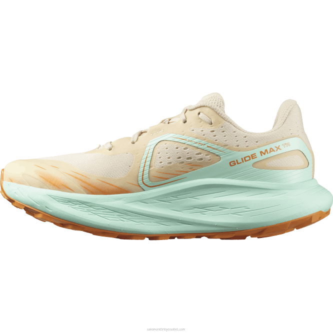 SalomonLF4H1446 erkek arazi koşu ayakkabısı - glide max tr ağartılmış kum/yucca/turuncu biber