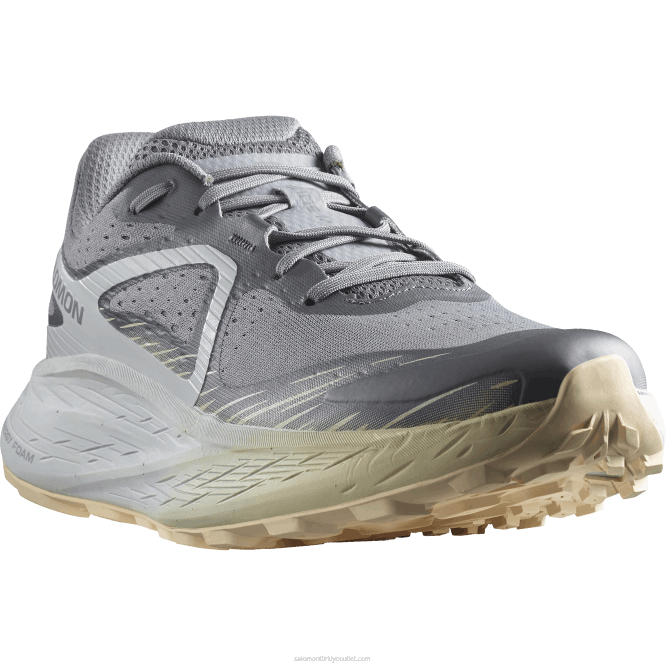 SalomonLF4H1449 erkek arazi koşu ayakkabısı - glide max tr sessiz gölge/inci mavisi/ağartılmış kum