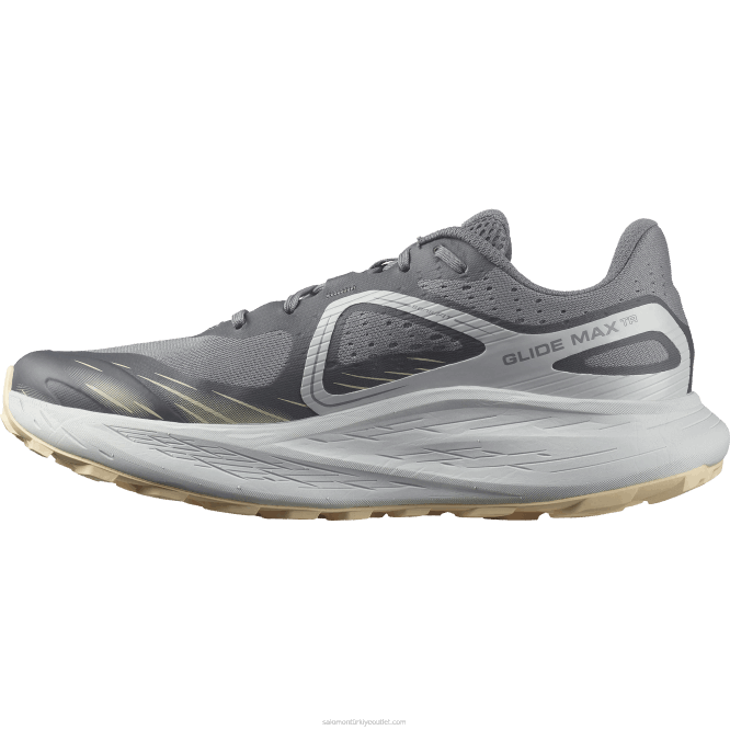 SalomonLF4H1449 erkek arazi koşu ayakkabısı - glide max tr sessiz gölge/inci mavisi/ağartılmış kum