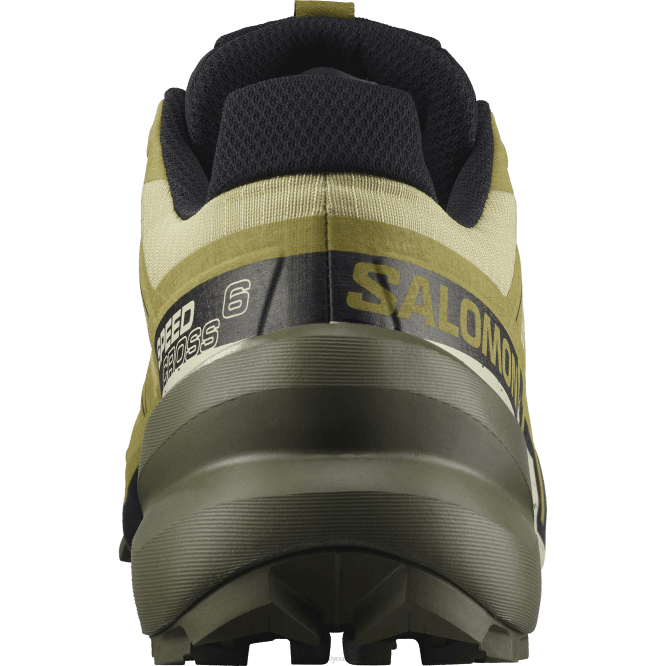 SalomonLF4H1450 erkek patika koşu ayakkabısı - speedcross 6 pırasa yeşili/siyah/ağartılmış kum