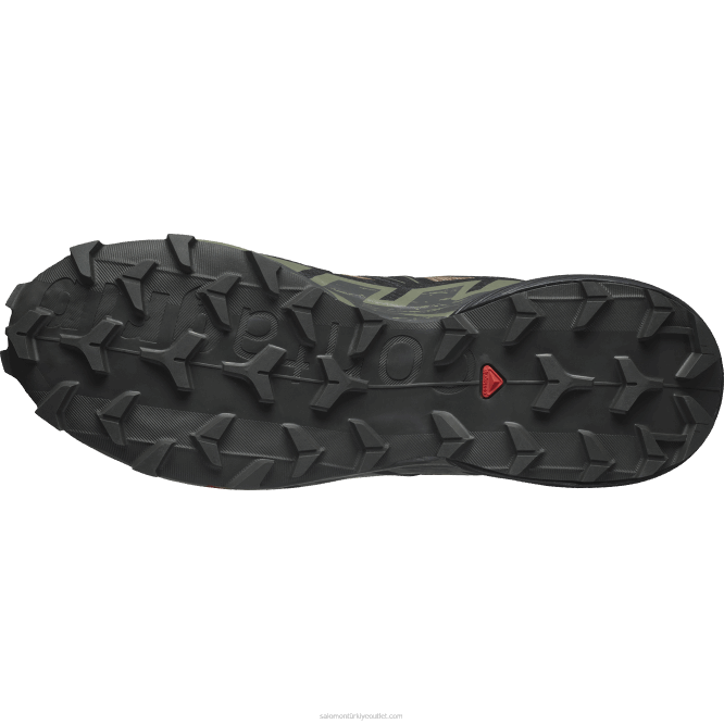 SalomonLF4H1455 erkek patika koşu ayakkabısı - speedcross 6 yosun/siyah/koyu liken yeşili